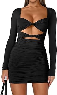 Sexy Cut Out Bodycon Mini Party Dress