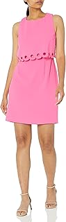 Trina Turk Cutout Overlay Sheath Dress