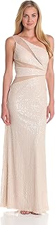 Adrianna Papell Hailey Mesh Cutout Gown