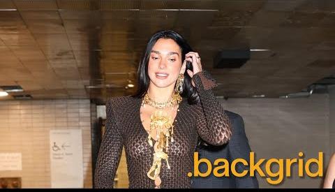 Dua Lipa Stuns in Gucci Lace Slip Dress in NYC